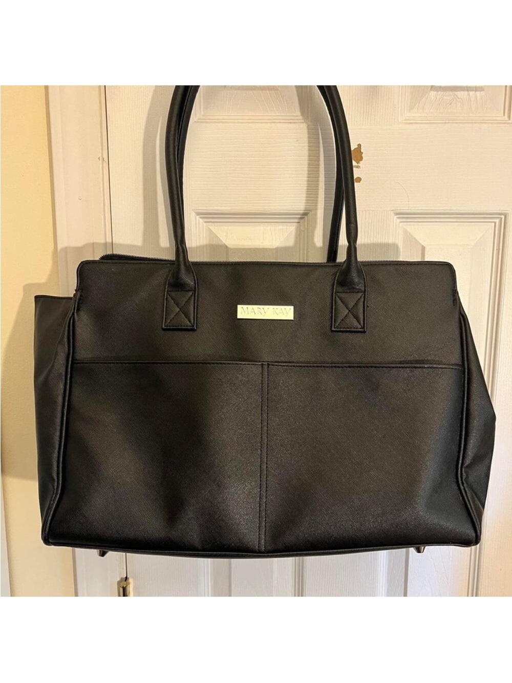 Mary Kay Black Structured Tote with Dual Handles